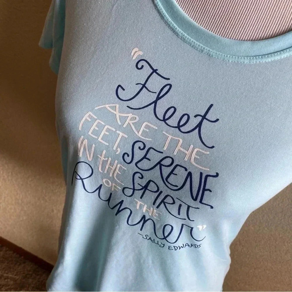 Brooks Running Fleet are the Feet Serene in the Spirit of the Runner Graphic Tee - Picture 2 of 10